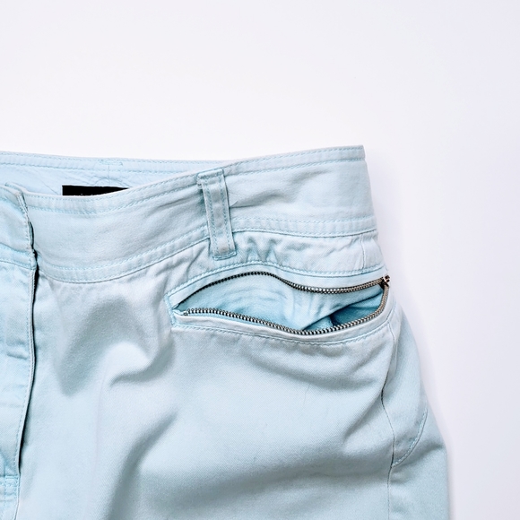 The Limited | Baby Blue 100% Cotton Mini Skirt 8 - Picture 6 of 10